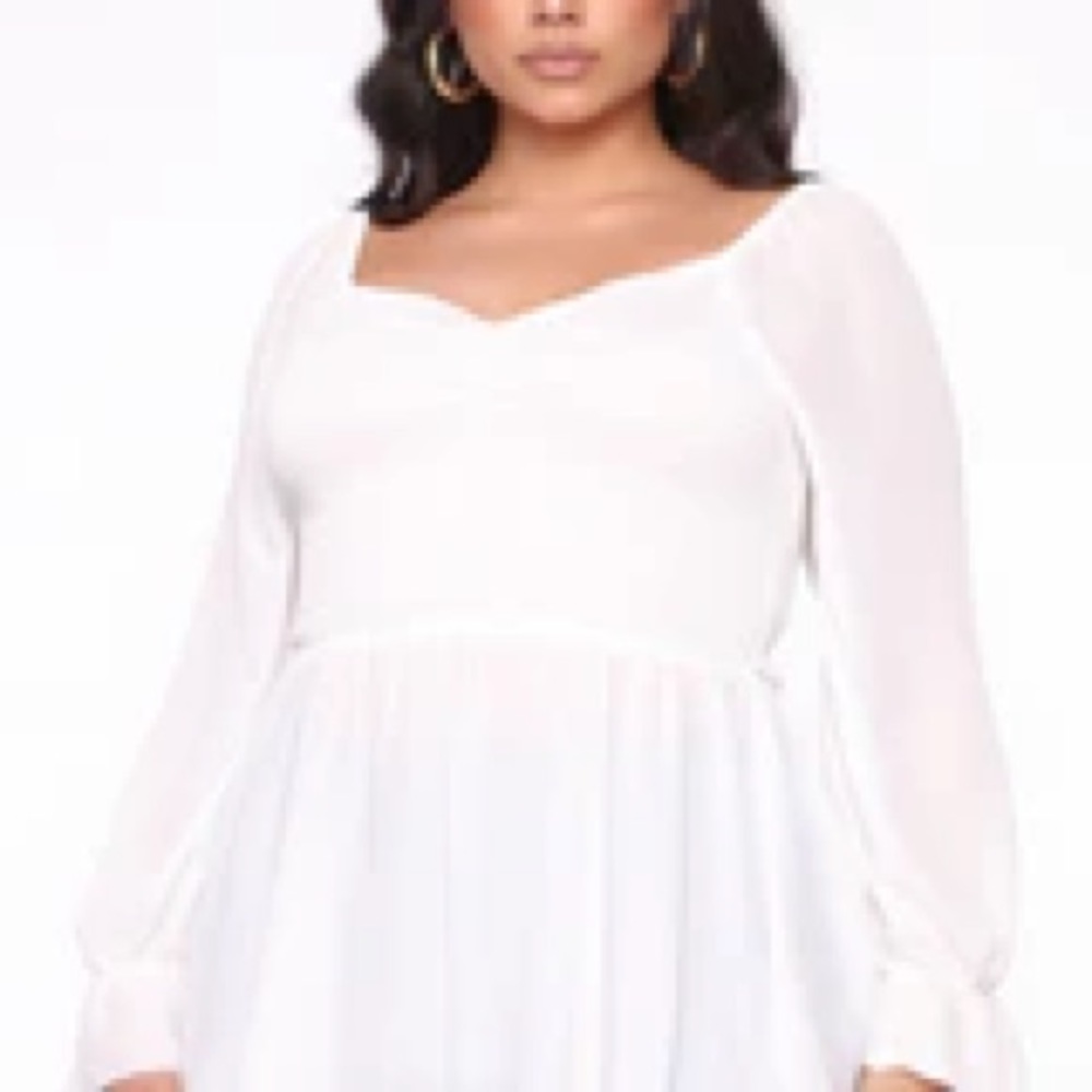 Fashion nova smock neck top